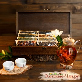 Корпоративный подарок «Подарочный ларец с чаем ELITE TEABOX PREMIUM» (подарок с брендированием)