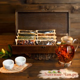 Elite TeaBox premium (ларец из массива березы с элитным чаем премиум)